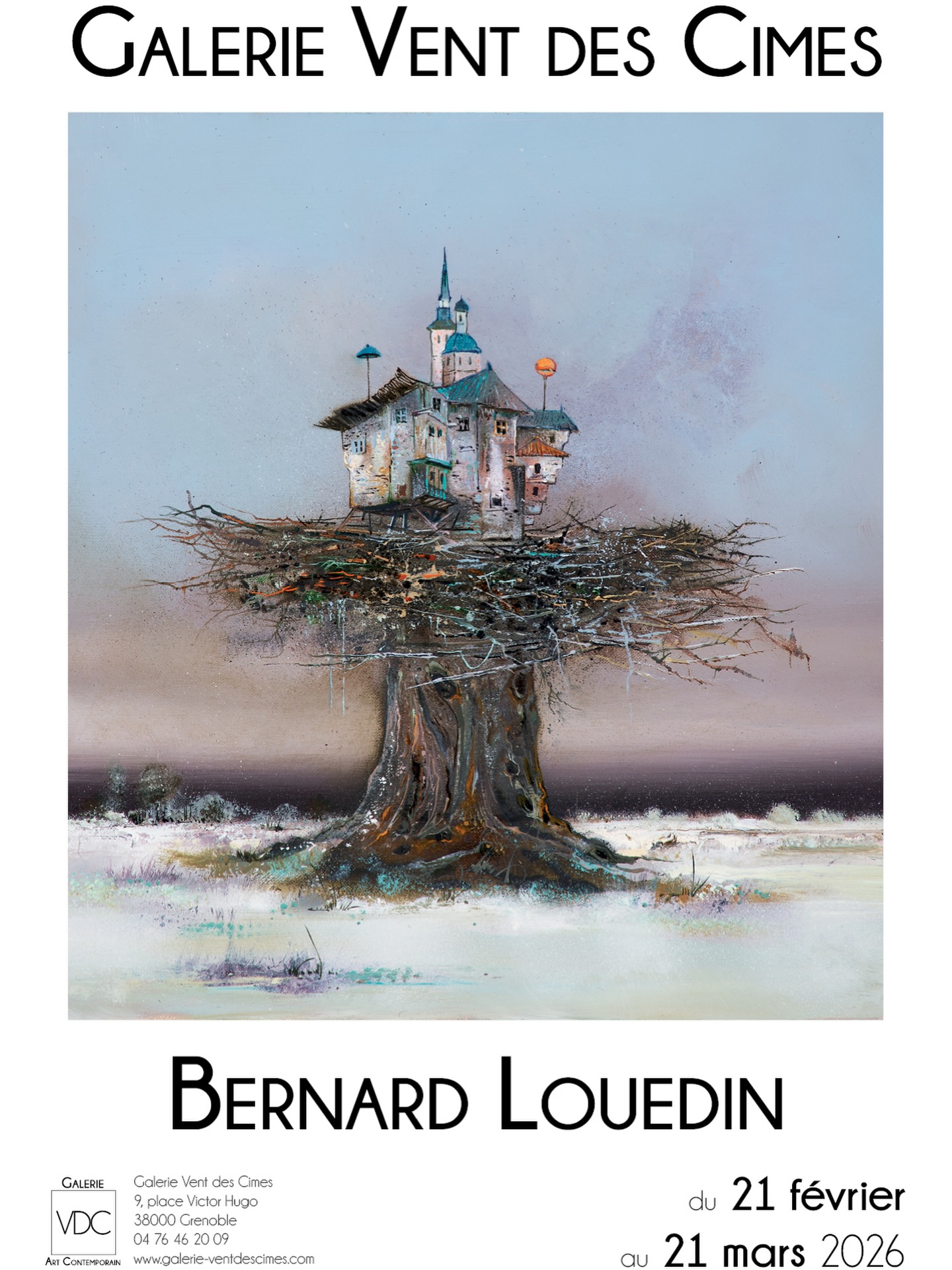 Nouvelle exposition visible dès aujourd’hui : « Les refuges improbables » de Bernard Louedin accompagné de Dominique de Serres.

Les artistes seront présents lors de l’inauguration le samedi 28 février à partir de 15h.