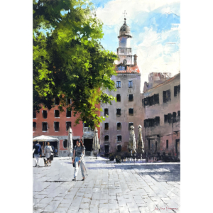 Venise, la place au petit matin