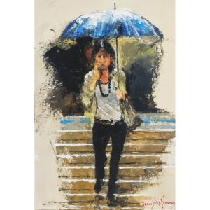 Les marches sous la pluie