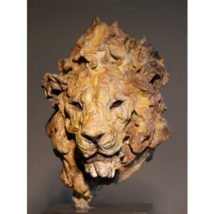 Lion en bronze